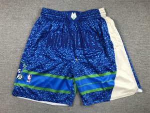 NBA Milwaukee Bucks 23-24 city just don shorts Bleu